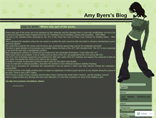 Tablet Screenshot of amybyers.wordpress.com