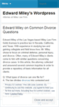 Mobile Screenshot of edwardmiley.wordpress.com