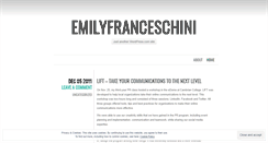 Desktop Screenshot of emilyfranceschini.wordpress.com
