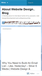 Mobile Screenshot of aboutwebsitedesign.wordpress.com