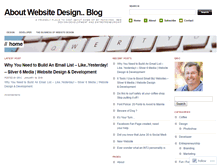 Tablet Screenshot of aboutwebsitedesign.wordpress.com