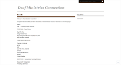 Desktop Screenshot of deafministriesconnection.wordpress.com