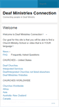 Mobile Screenshot of deafministriesconnection.wordpress.com