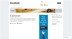 Desktop Screenshot of biscuitswin.wordpress.com