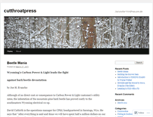 Tablet Screenshot of cutthrtoatpress.wordpress.com