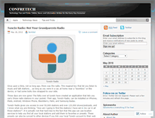 Tablet Screenshot of confretech.wordpress.com