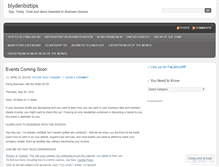 Tablet Screenshot of blydenbiztips.wordpress.com