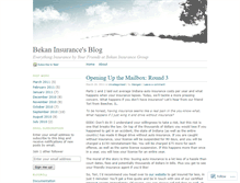 Tablet Screenshot of bekaninsurance.wordpress.com