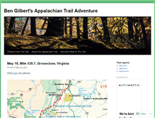 Tablet Screenshot of benapptrail.wordpress.com