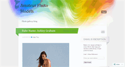 Desktop Screenshot of amateurphotomodels.wordpress.com