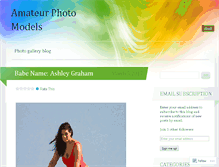 Tablet Screenshot of amateurphotomodels.wordpress.com