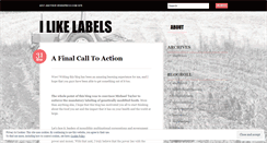 Desktop Screenshot of ilikelabels.wordpress.com
