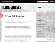Tablet Screenshot of ilikelabels.wordpress.com