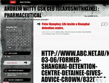 Tablet Screenshot of andrewwitty.wordpress.com