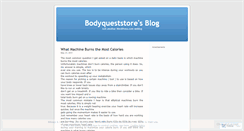 Desktop Screenshot of bodyqueststore.wordpress.com