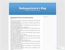 Tablet Screenshot of bodyqueststore.wordpress.com