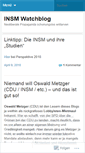 Mobile Screenshot of insmwatchblog.wordpress.com