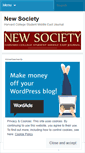 Mobile Screenshot of newsociety07.wordpress.com