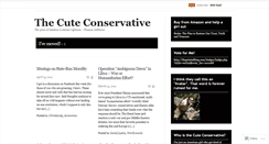 Desktop Screenshot of cuteconservative.wordpress.com