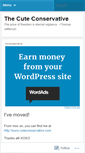 Mobile Screenshot of cuteconservative.wordpress.com