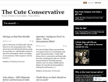 Tablet Screenshot of cuteconservative.wordpress.com