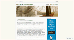 Desktop Screenshot of civilwargroupd.wordpress.com