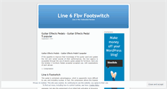 Desktop Screenshot of line6fbvfootswitch.wordpress.com