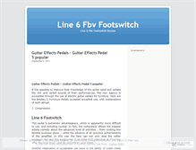 Tablet Screenshot of line6fbvfootswitch.wordpress.com