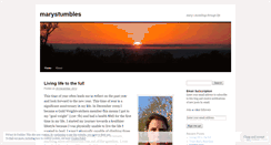 Desktop Screenshot of marystumbles.wordpress.com