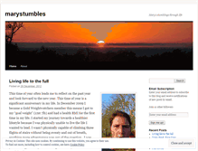 Tablet Screenshot of marystumbles.wordpress.com