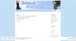 Desktop Screenshot of bibifuck.wordpress.com