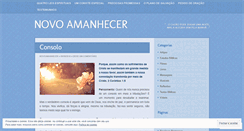 Desktop Screenshot of novoamanhecer.wordpress.com