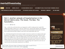 Tablet Screenshot of mentalillnesstoday.wordpress.com