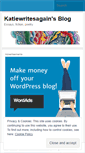 Mobile Screenshot of katiewritesagain.wordpress.com
