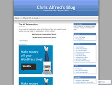 Tablet Screenshot of chrisalfred.wordpress.com