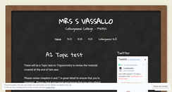 Desktop Screenshot of mrssvassallo.wordpress.com