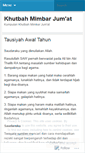 Mobile Screenshot of mimbarjumat.wordpress.com