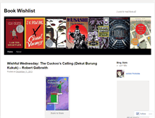 Tablet Screenshot of bookwishlist.wordpress.com