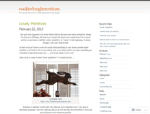 Tablet Screenshot of cookiedoughcreations.wordpress.com