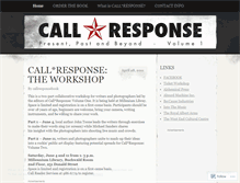 Tablet Screenshot of callresponsebook.wordpress.com