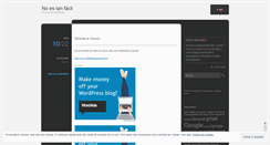 Desktop Screenshot of noestanfacil.wordpress.com