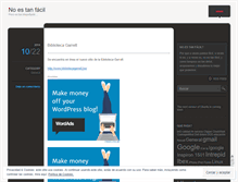 Tablet Screenshot of noestanfacil.wordpress.com