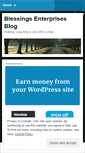 Mobile Screenshot of blessingsenterprises.wordpress.com