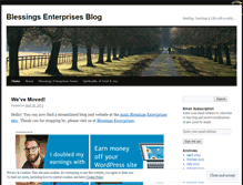 Tablet Screenshot of blessingsenterprises.wordpress.com