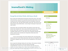 Tablet Screenshot of imamaffandi.wordpress.com