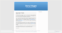 Desktop Screenshot of darrylmcgee.wordpress.com