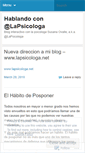 Mobile Screenshot of lapsicologa.wordpress.com