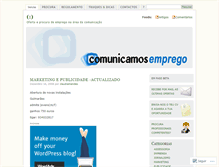 Tablet Screenshot of comunicamosemprego.wordpress.com