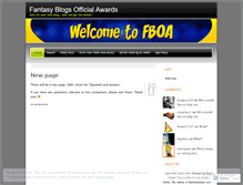 Tablet Screenshot of fboa.wordpress.com