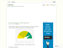 Tablet Screenshot of chanelno5.wordpress.com